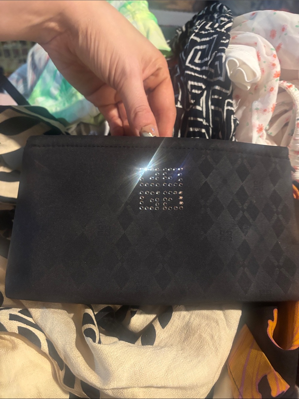 GIVENCHY PRESTINE CONDITION cosmetic bag. Black.